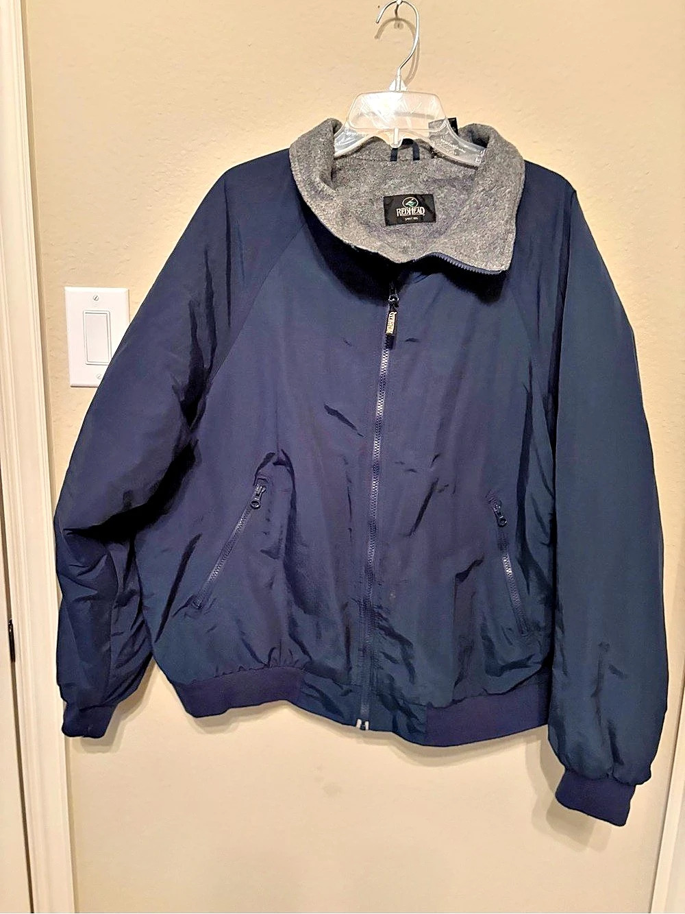 RedHead Men's Blue Fleece-lined Jacket with Pockets